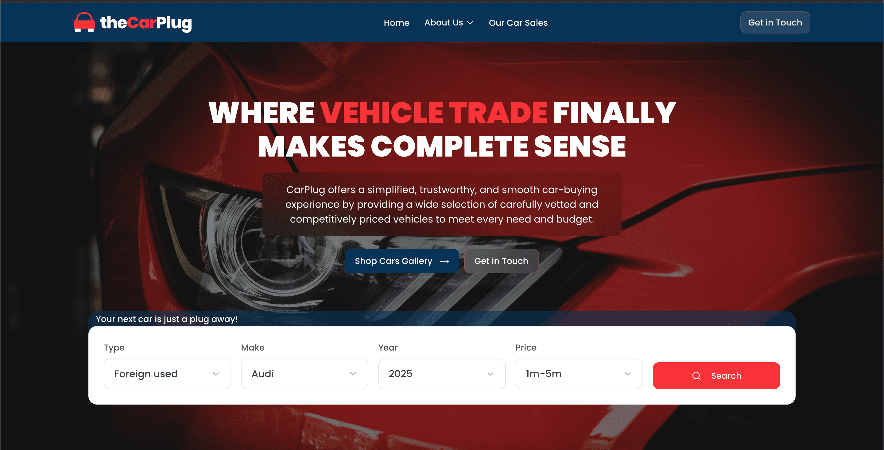 THE CARPLUG website preview